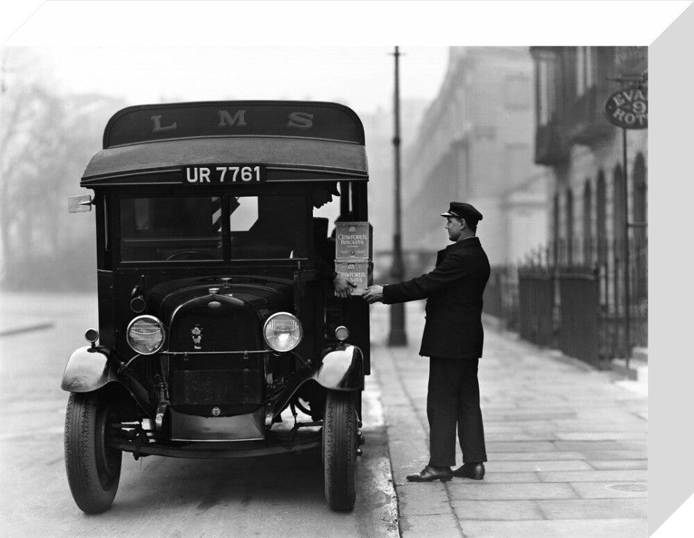 Delivery van, 1931. stretched canvas small none Art Print - Science Museum Shop