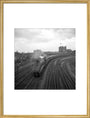 Passenger train at York Station, 1961. art print large gold Art Print - Science Museum Shop