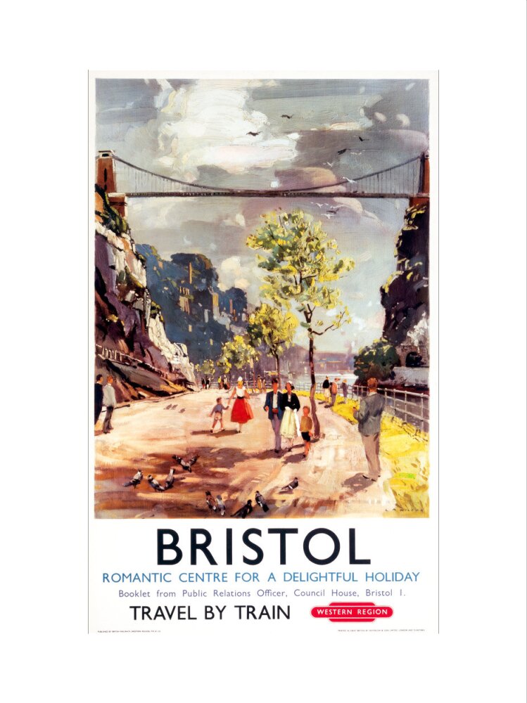 'Bristol - Romantic Centre for a Delightful Holiday', BR poster, c 1950s. art print small none Art Print - Science Museum Shop