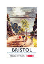 'Bristol - Romantic Centre for a Delightful Holiday', BR poster, c 1950s. unstretched canvas medium none Art Print - Science Museum Shop