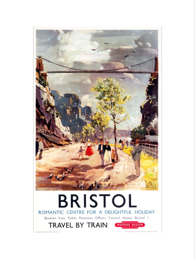 'Bristol - Romantic Centre for a Delightful Holiday', BR poster, c 1950s. art print large none Art Print - Science Museum Shop