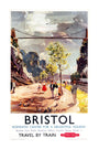 'Bristol - Romantic Centre for a Delightful Holiday', BR poster, c 1950s. unstretched canvas extra large none Art Print - Science Museum Shop