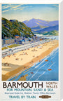 'Barmouth', BR poster, 1948-1965. stretched canvas extra large none Art Print - Science Museum Shop