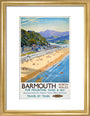 'Barmouth', BR poster, 1948-1965. art print small gold Art Print - Science Museum Shop