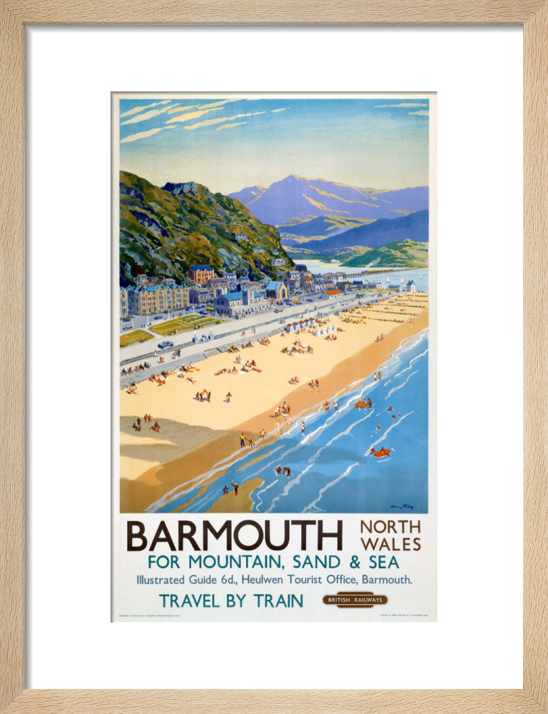'Barmouth', BR poster, 1948-1965. art print small natural Art Print - Science Museum Shop