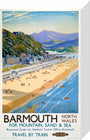 'Barmouth', BR poster, 1948-1965. stretched canvas small none Art Print - Science Museum Shop