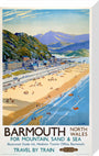 'Barmouth', BR poster, 1948-1965. stretched canvas medium none Art Print - Science Museum Shop