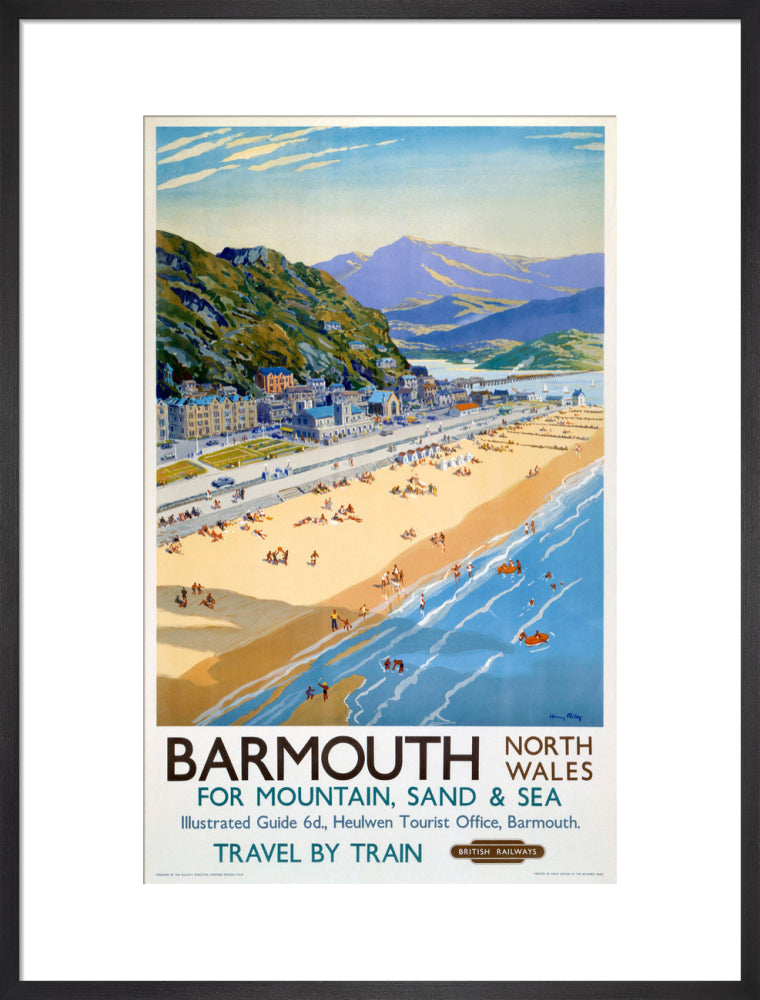 'Barmouth', BR poster, 1948-1965. art print large black Art Print - Science Museum Shop