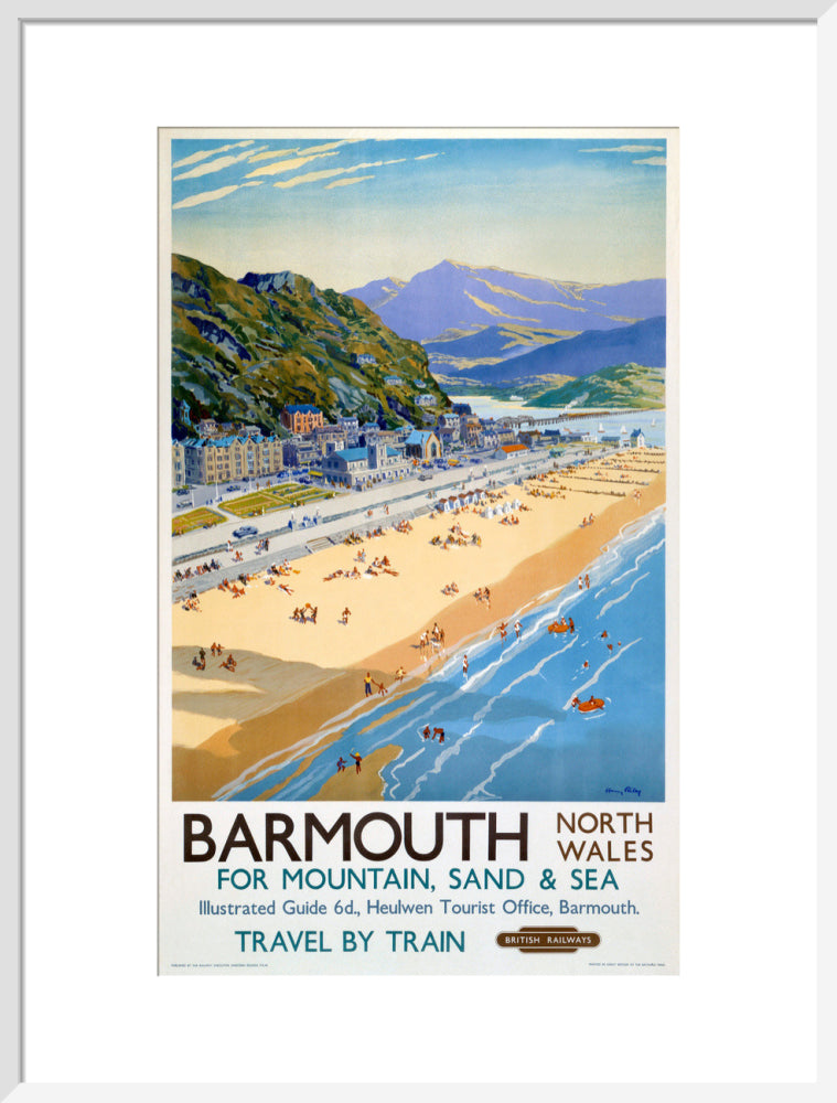 'Barmouth', BR poster, 1948-1965. art print large white Art Print - Science Museum Shop