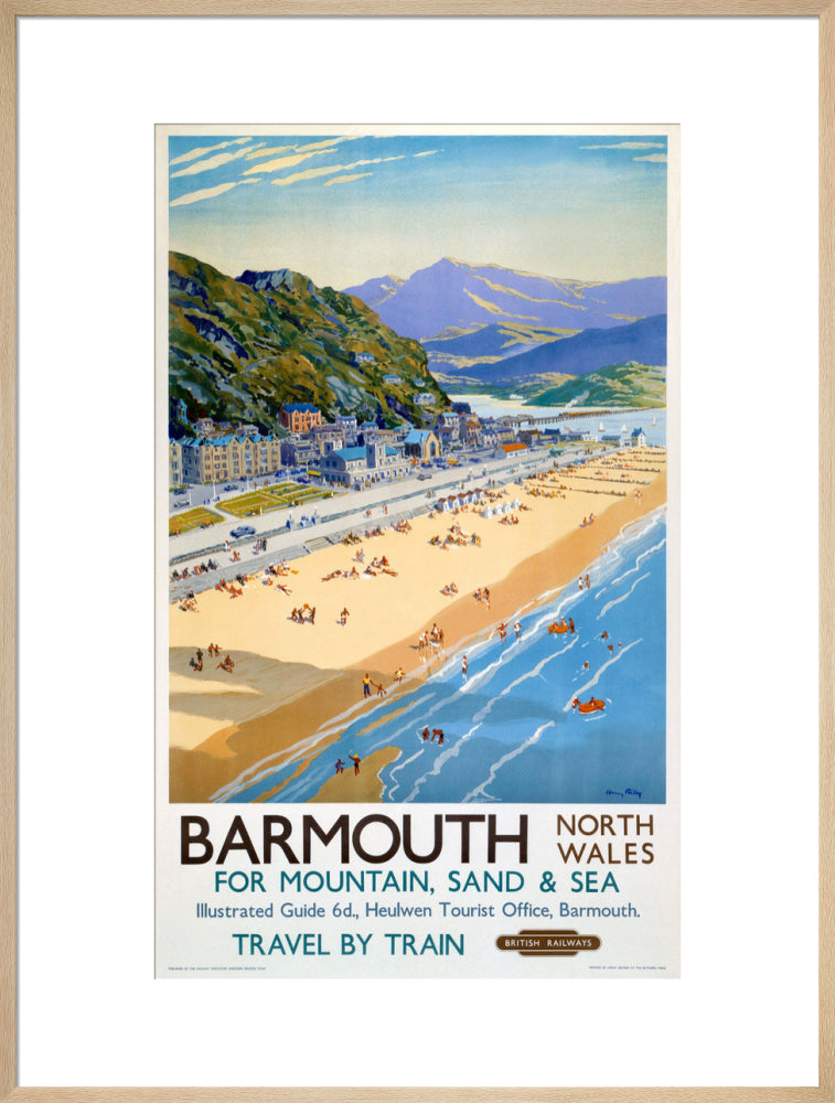 'Barmouth', BR poster, 1948-1965. art print extra large natural Art Print - Science Museum Shop