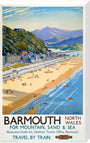 'Barmouth', BR poster, 1948-1965. stretched canvas large none Art Print - Science Museum Shop