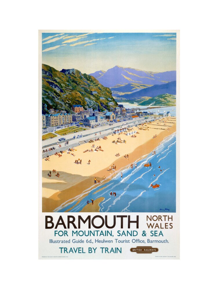 'Barmouth', BR poster, 1948-1965. art print large none Art Print - Science Museum Shop