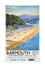 'Barmouth', BR poster, 1948-1965. unstretched canvas large none Art Print - Science Museum Shop