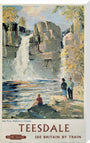 'Teesdale', BR poster, 1962. stretched canvas extra large none Art Print - Science Museum Shop