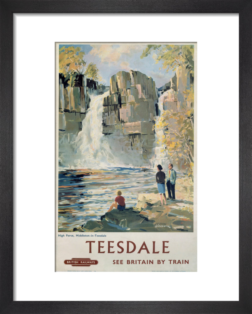 'Teesdale', BR poster, 1962. art print extra small black Art Print - Science Museum Shop