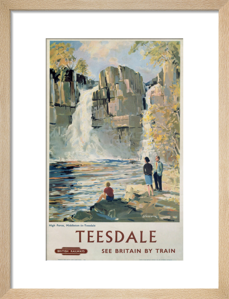 'Teesdale', BR poster, 1962. art print small natural Art Print - Science Museum Shop