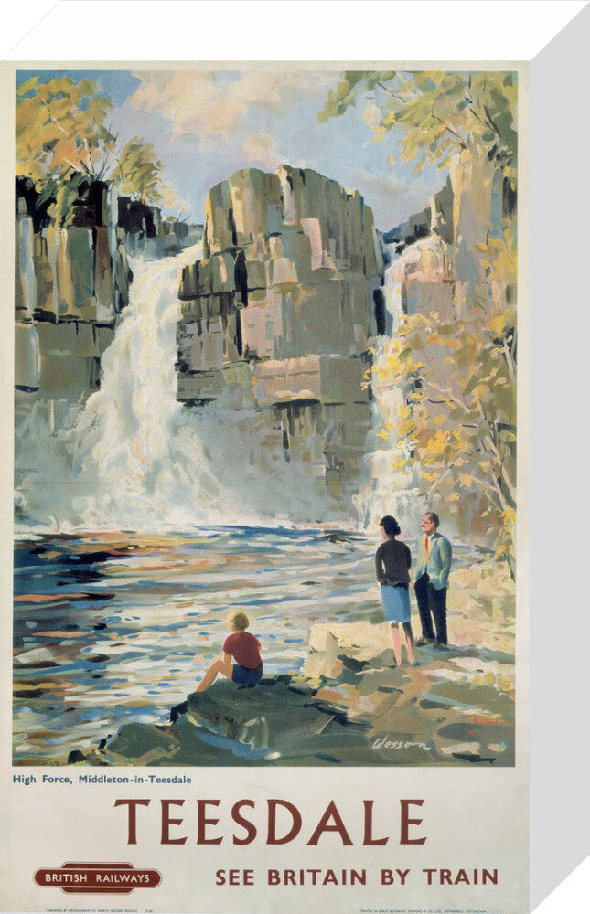 'Teesdale', BR poster, 1962. stretched canvas small none Art Print - Science Museum Shop