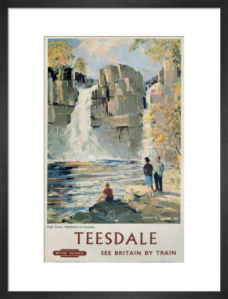 'Teesdale', BR poster, 1962. art print medium black Art Print - Science Museum Shop