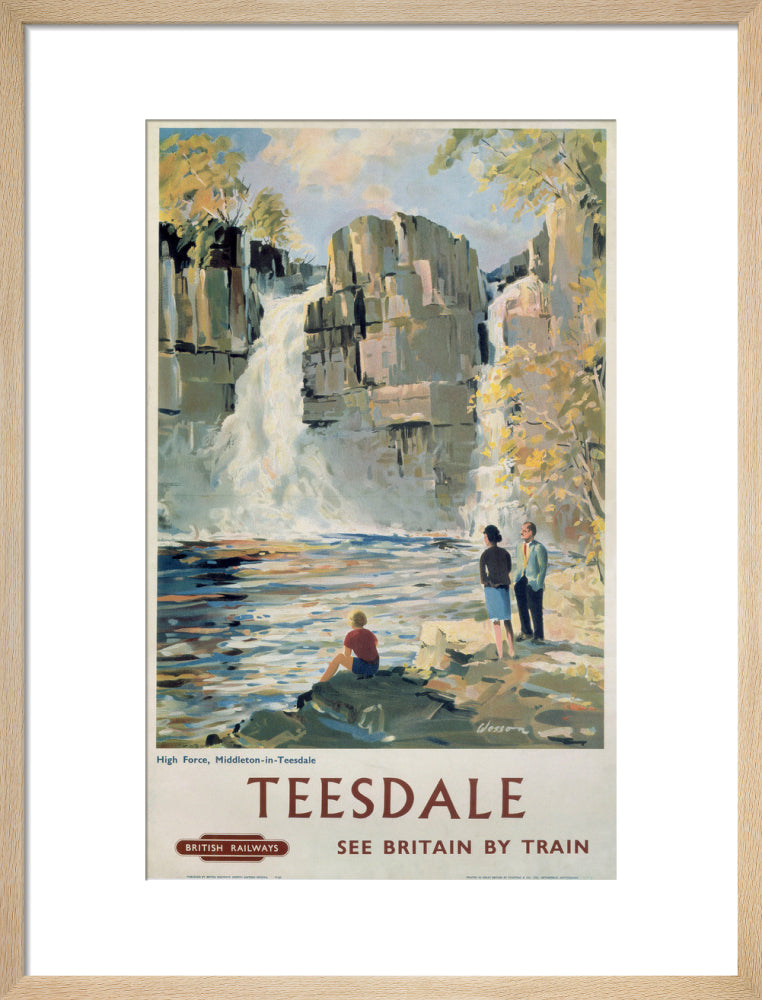'Teesdale', BR poster, 1962. art print medium natural Art Print - Science Museum Shop
