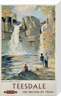 'Teesdale', BR poster, 1962. stretched canvas medium none Art Print - Science Museum Shop