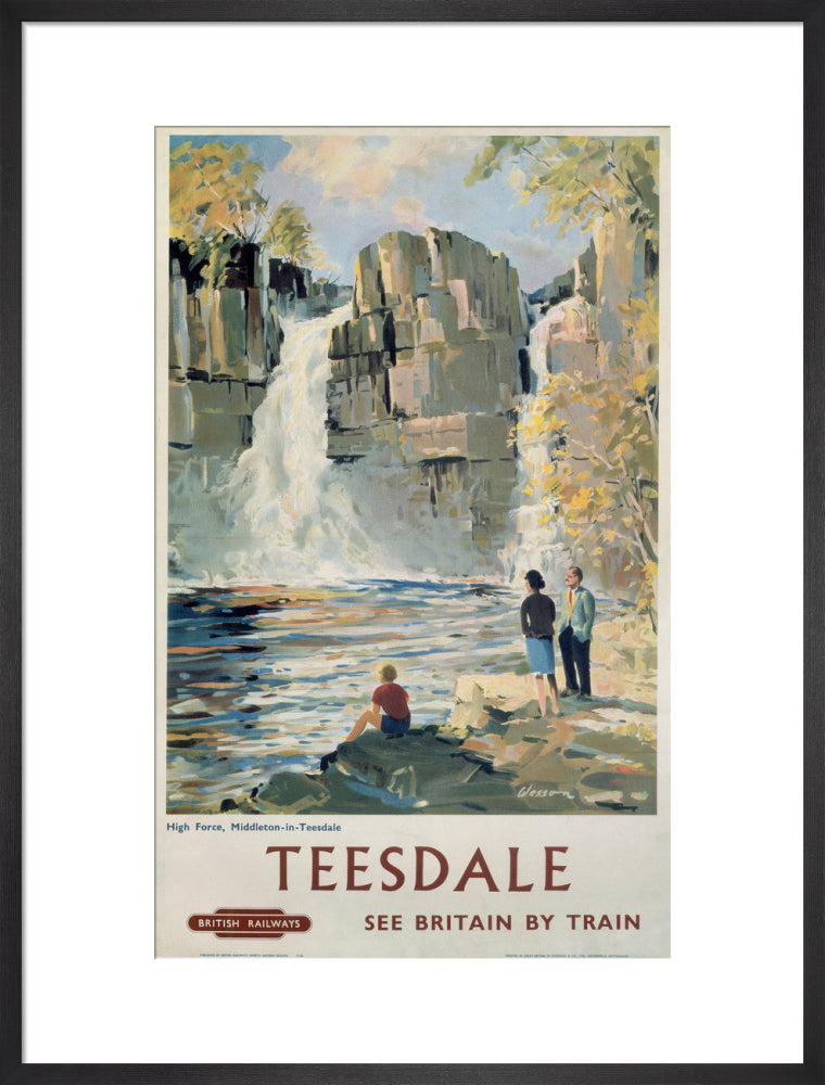 'Teesdale', BR poster, 1962. art print large black Art Print - Science Museum Shop