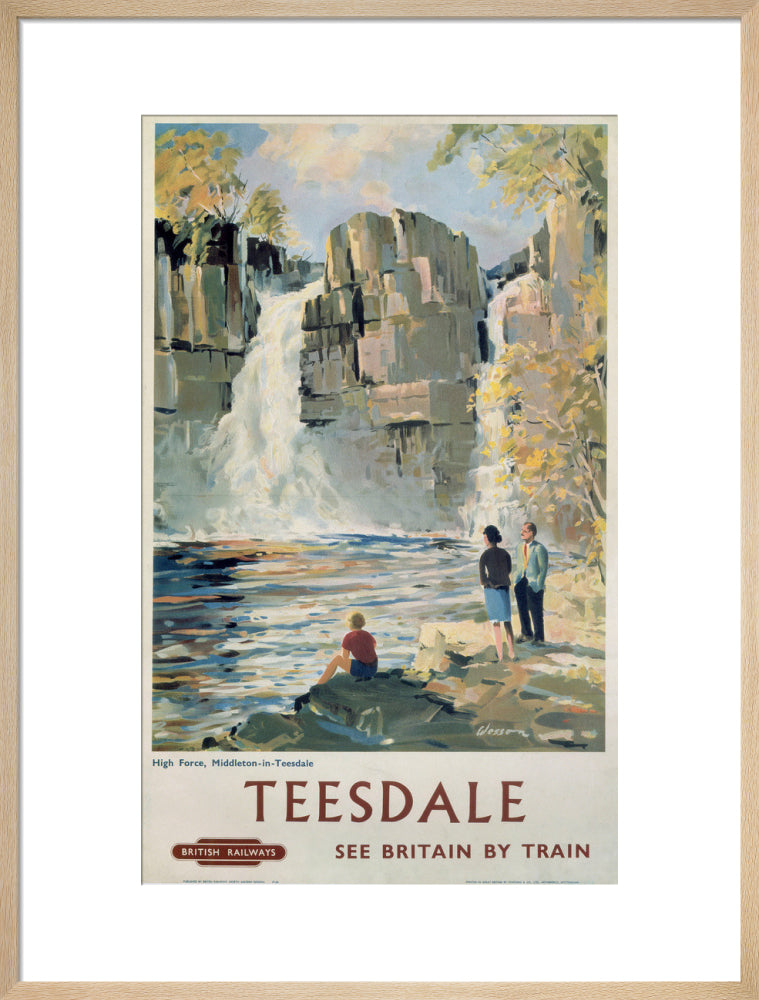 'Teesdale', BR poster, 1962. art print large natural Art Print - Science Museum Shop