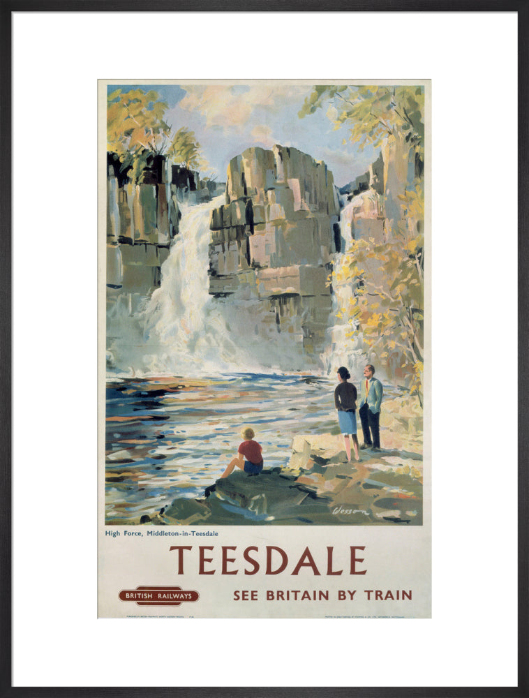 'Teesdale', BR poster, 1962. art print extra large black Art Print - Science Museum Shop