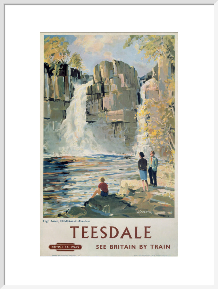 'Teesdale', BR poster, 1962. art print extra large white Art Print - Science Museum Shop