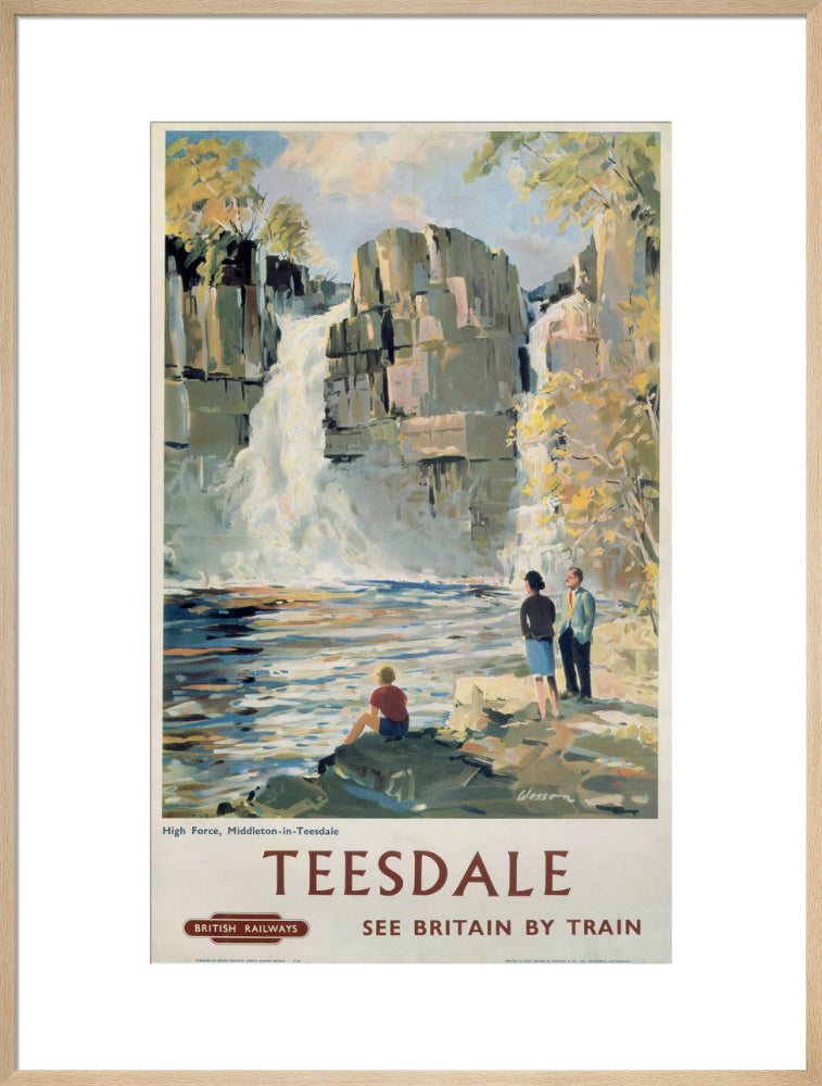 'Teesdale', BR poster, 1962. art print extra large natural Art Print - Science Museum Shop