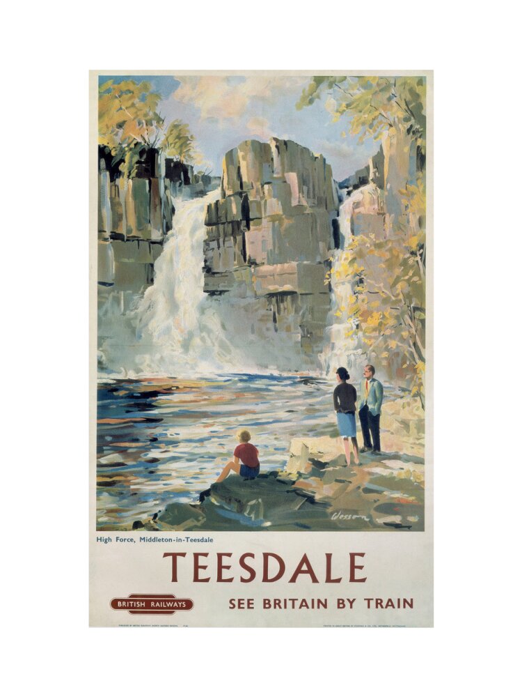 'Teesdale', BR poster, 1962. art print small none Art Print - Science Museum Shop