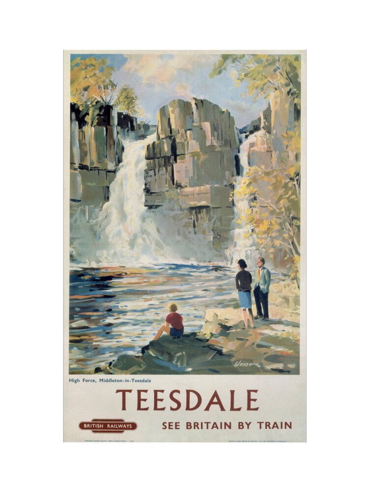 'Teesdale', BR poster, 1962. art print medium none Art Print - Science Museum Shop