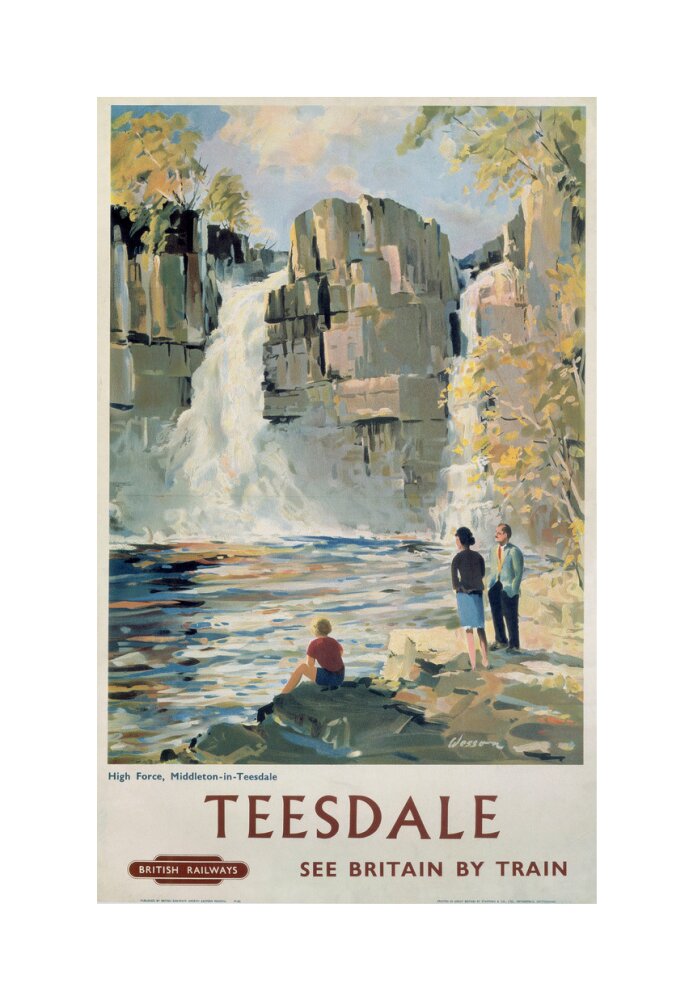 'Teesdale', BR poster, 1962. unstretched canvas medium none Art Print - Science Museum Shop