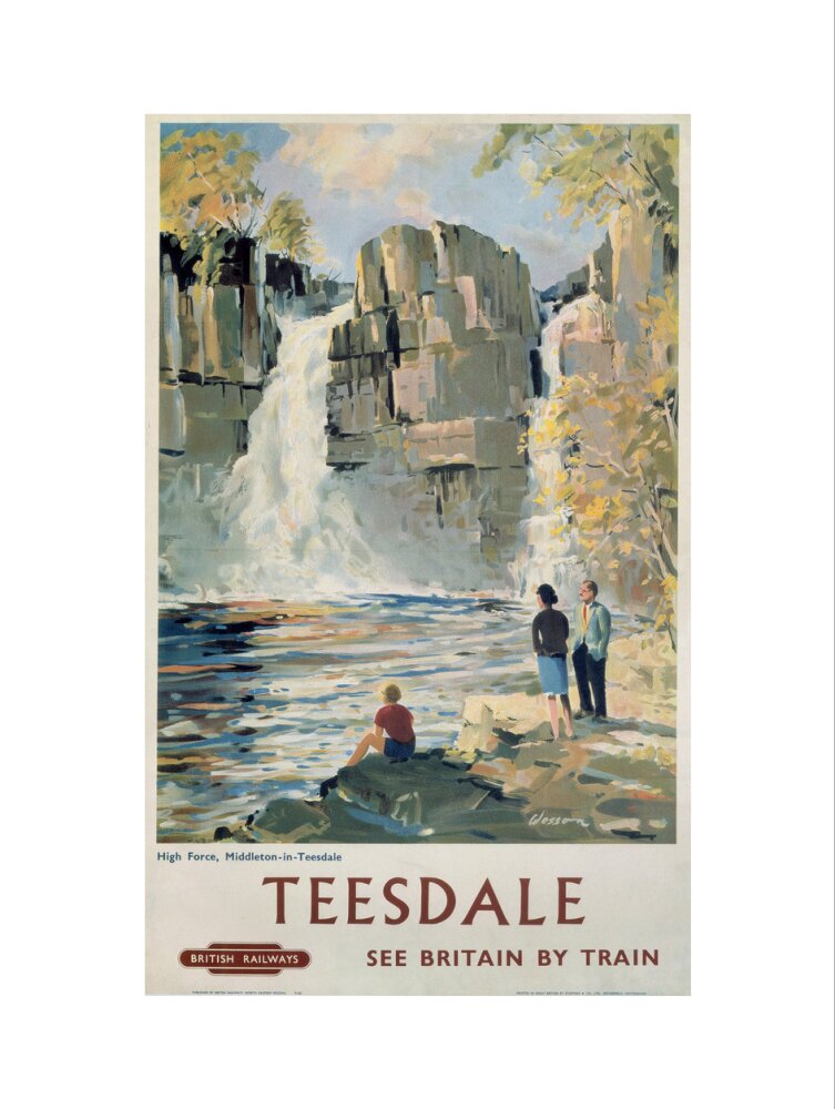 'Teesdale', BR poster, 1962. art print large none Art Print - Science Museum Shop