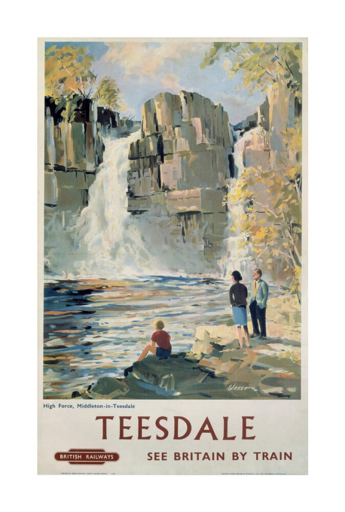 'Teesdale', BR poster, 1962. unstretched canvas large none Art Print - Science Museum Shop