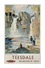 'Teesdale', BR poster, 1962. unstretched canvas extra large none Art Print - Science Museum Shop
