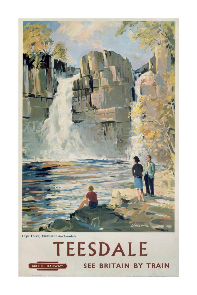 'Teesdale', BR poster, 1962. unstretched canvas extra large none Art Print - Science Museum Shop