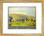 'The South Downs', SR poster, 1946. art print extra small gold Art Print - Science Museum Shop