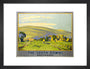 'The South Downs', SR poster, 1946. art print small black Art Print - Science Museum Shop