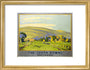 'The South Downs', SR poster, 1946. art print small gold Art Print - Science Museum Shop