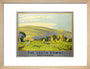 'The South Downs', SR poster, 1946. art print small natural Art Print - Science Museum Shop