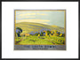 'The South Downs', SR poster, 1946. art print large black Art Print - Science Museum Shop