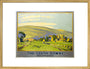 'The South Downs', SR poster, 1946. art print large gold Art Print - Science Museum Shop
