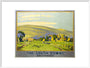 'The South Downs', SR poster, 1946. art print extra large white Art Print - Science Museum Shop