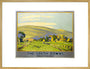'The South Downs', SR poster, 1946. art print extra large gold Art Print - Science Museum Shop