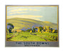'The South Downs', SR poster, 1946. unstretched canvas large none Art Print - Science Museum Shop