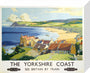 'The Yorkshire Coast', BR poster, 1950s. stretched canvas small none Art Print - Science Museum Shop