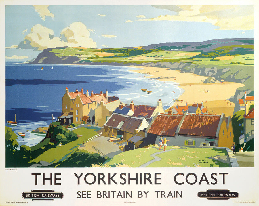 'The Yorkshire Coast', BR poster, 1950s. Art Print - Science Museum Shop