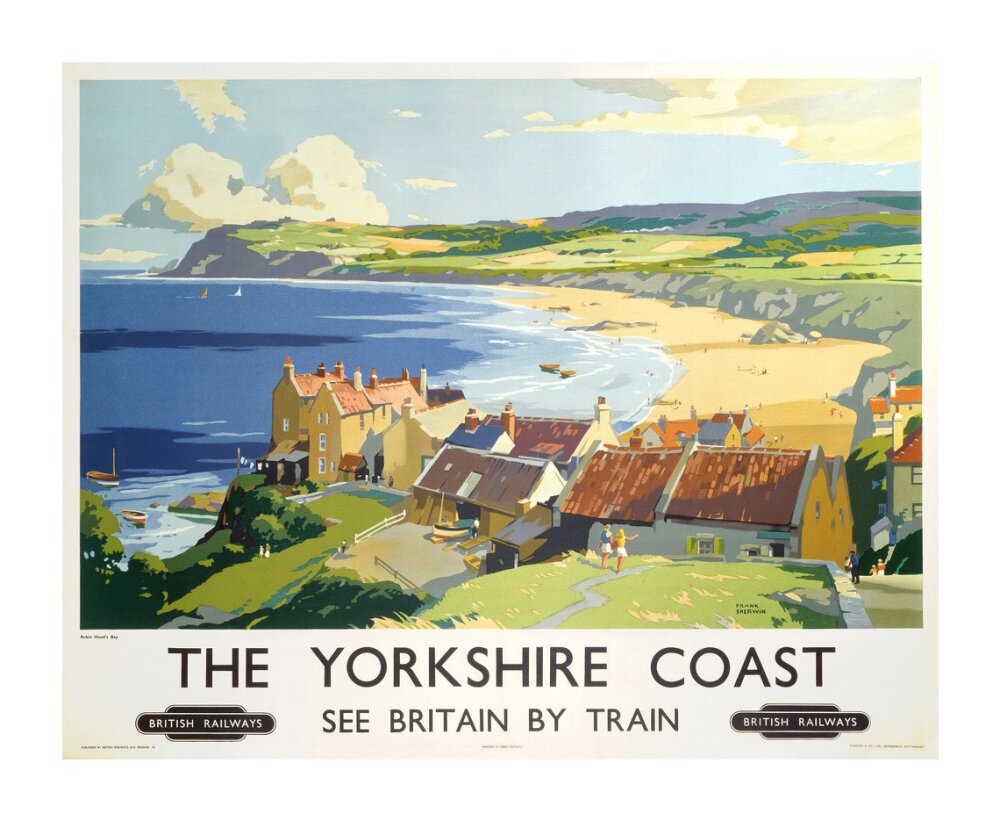 'The Yorkshire Coast', BR poster, 1950s. unstretched canvas extra large none Art Print - Science Museum Shop