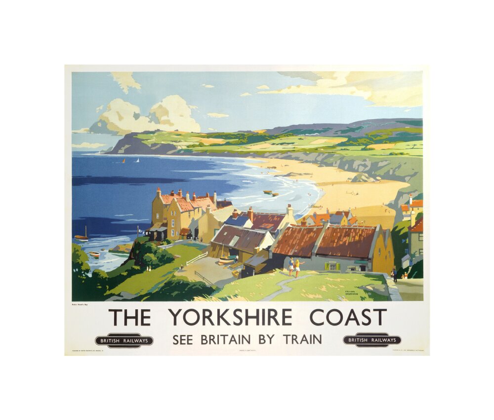 'The Yorkshire Coast', BR poster, 1950s. unstretched canvas small none Art Print - Science Museum Shop