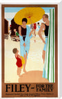 'Filey for the Family', LNER poster, c 1925. stretched canvas extra large none Art Print - Science Museum Shop